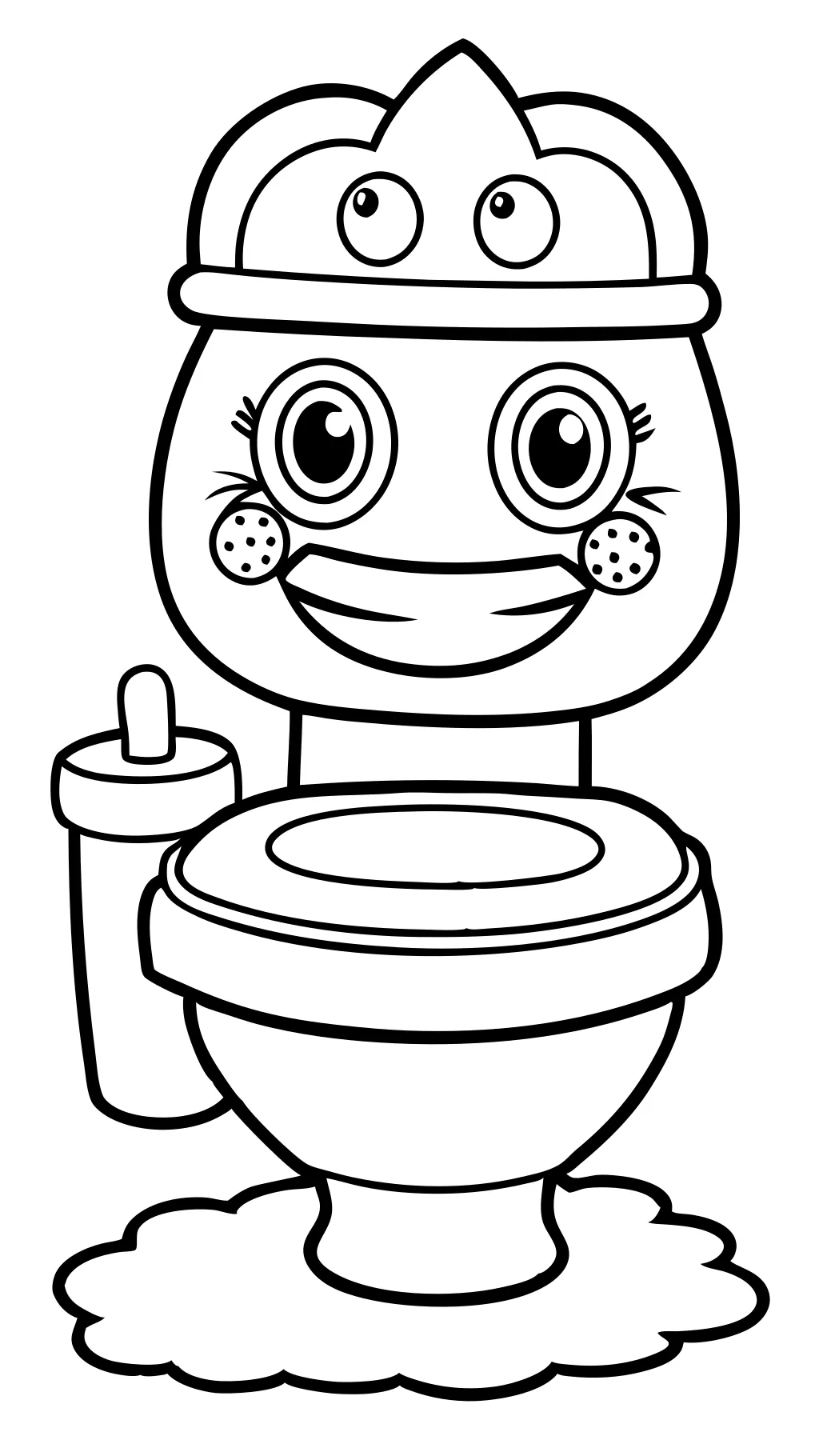 skibidi toilet coloring page